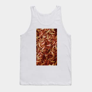 glowing curved overlapping design in copper colours Tank Top